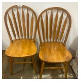 Wooden Spindle-Back Chairs
