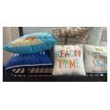Coastal-Themed Decorative Pillows