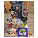 Disney Figurines, Plate, Stamps, and Collectibles