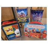 Disney-Themed Tin Lunch Boxes and Containers