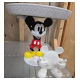Disney Mickey Mouse Ceramic Stand and Figurine