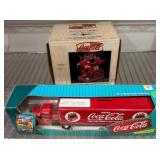Coca-Cola Collectible Die-Cast Bank and Musical Ba