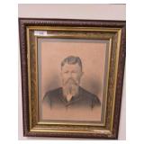 Framed Sepia-Toned Portrait Photograph