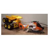 Tonka Toy Dump Truck and Helicopter Set