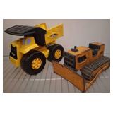 Tonka Toy Bulldozer and Dump Truck Set