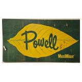 Powell MaxiMiser Advertising Sign, Metal