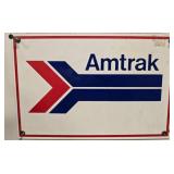 Amtrak Metal Sign with Logo