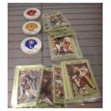 Sports Trading Cards and Team Logo Discs
