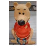 Rubber Bear Coin Bank with Icee Cup Design