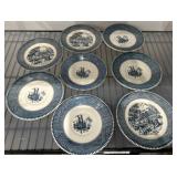 Blue and White Transferware Plates