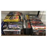 DVD Movie Collection in Cardboard Box