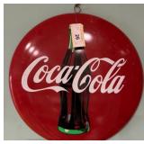 1990 Coca-Cola Red Tin Advertising Sign