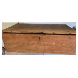 Wooden Compartments Box With Hinged Lid
