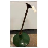 Green Metal Industrial Light Fixture Base