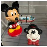 Disney Mickey Mouse and Monorail Coin Banks
