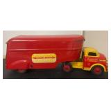 Wyandotte Metal Toy Truck with Trailer