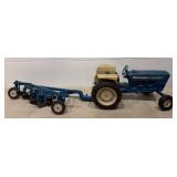 Die-Cast Ford Tractor with Plow Attachment