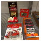 Coca-Cola Themed Die-Cast Toy Vehicles Lot