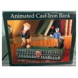 Animated Cast-Iron Golfing Bank in Original Box