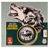 Timber Wolf Advertising Display Sign
