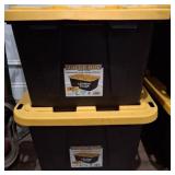 Two Tough Box Storage Containers, 27 Gallons Each