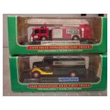 Hess Miniature Fire Trucks, 1998 and 2000