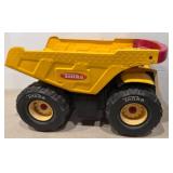 Yellow Tonka Dump Truck with Red Accents