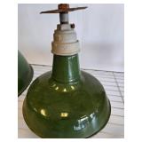 Green Enamel Industrial Pendant Light