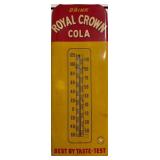 Royal Crown Cola Metal Thermometer Sign
