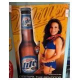 2005 Miller Lite 24x36 Metal Advertising Sign