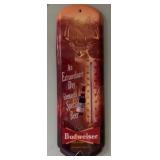 17-Inch Budweiser Metal Thermometer