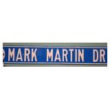 Mark Martin Dr Metal Street Sign