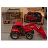 Die-Cast CAT Bulldozer, Tractor, and Mower Bank