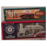 Two Die-Cast Metal Gasoline Tanker Banks