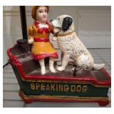 Cast-Iron Speaking Dog Mechanical Bank