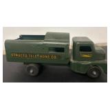 Structo Toys Green Telephone Co. Metal Truck