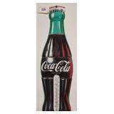 Coca-Cola Bottle-Shaped Thermometer Sign