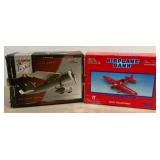 Two Racing Champions Die-Cast Airplane Banks