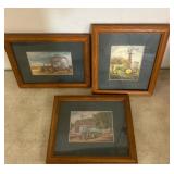 Framed Farm Scene Prints with Tractors