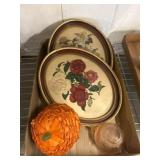 Floral Oval Framed Prints and Decorative Items