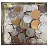 Coins in Metal Void Tin