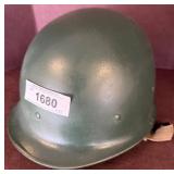 Green Military-Style Protective Helmet