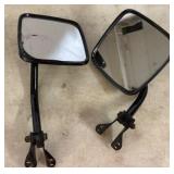 Rectangular Rearview Mirrors with Mounts