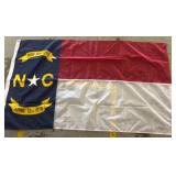 North Carolina State Flag with Grommets