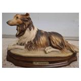 G. Armani Handcrafted Collie Dog Figurine