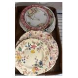 Decorative Plates with Floral Designs