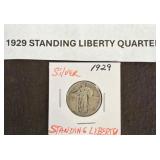 1929 Standing Liberty Silver Quarter