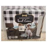 Hammock-Style Pet Seat Cover in Plaid