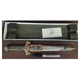 Decorative Gladiator-Themed Dagger in Box