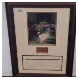 Framed Golf Print Signed by Fred Couples
